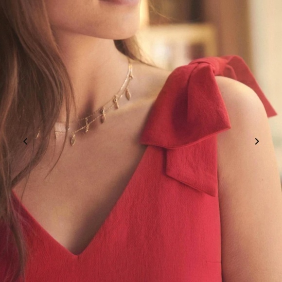 Sezane Pauline Dress Raspberry - Picture 2 of 4